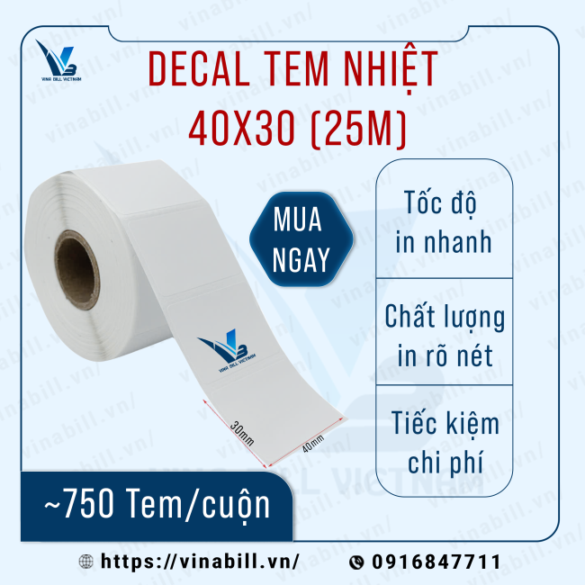 📌 TEM NHIỆT KÍCH THƯỚC NHỎ – TIỆN LỢI MỌI NGÀNH HÀNG 📌
